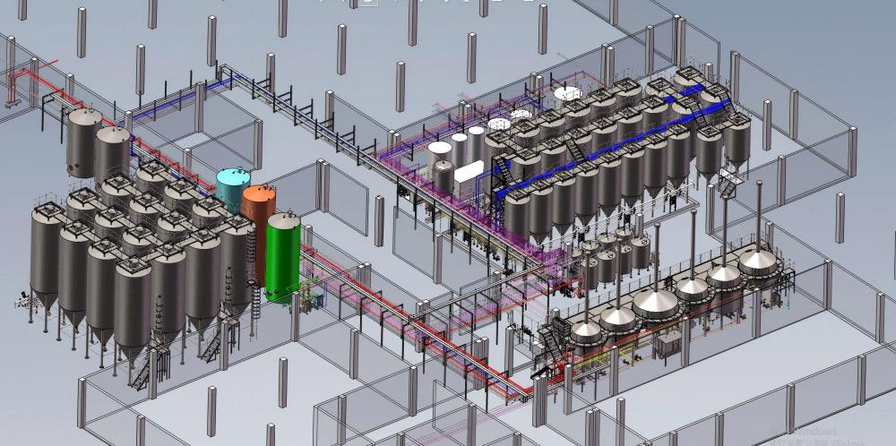 1000HL Per Day Beer Factory Machine